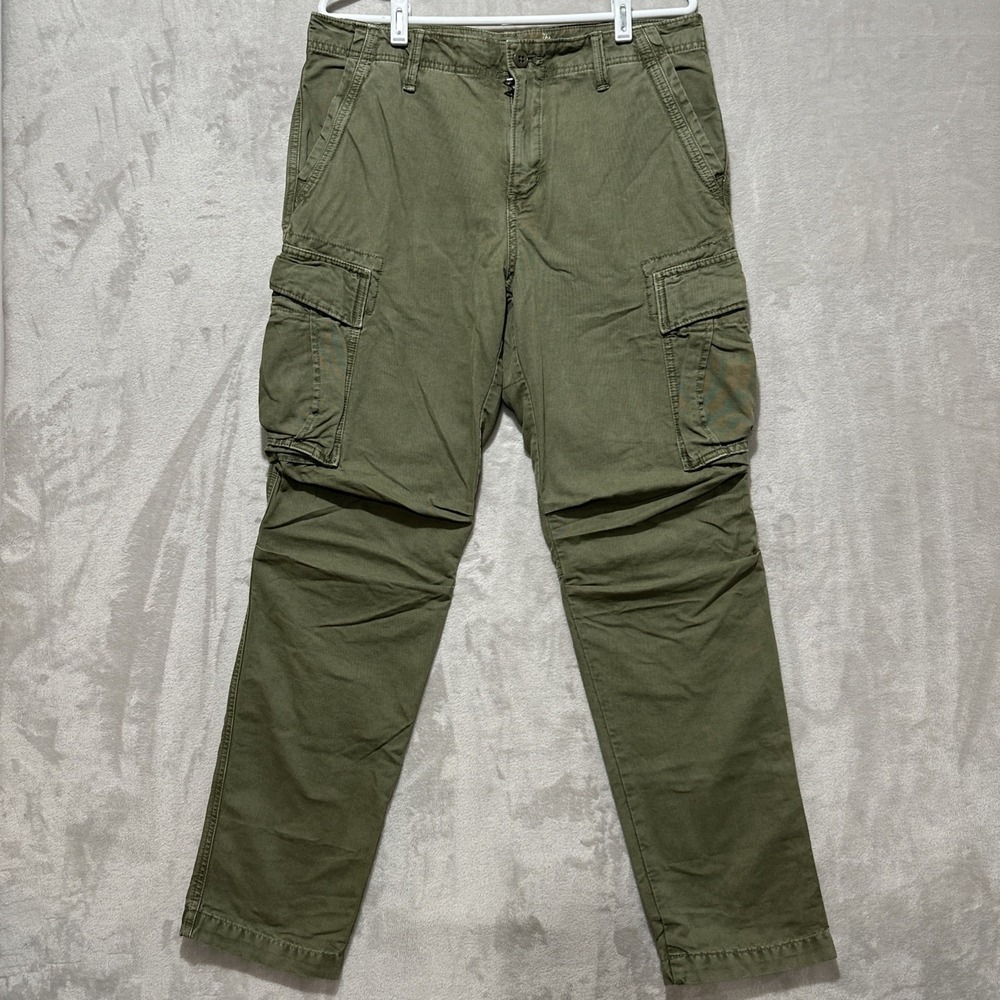 Gap The Lived - In Military Slim Men's Size‎ 32 Taper Army Green Cargo Pants